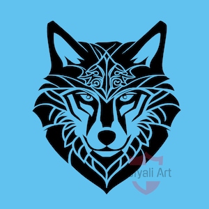 Wolf Silhouette SVG: Transparent PNG Clipart (Digital Download)