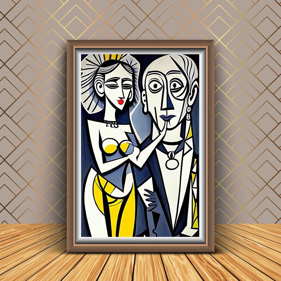 Cubism Art , No38 Printable 2:3 Ratio Wall Art , Digital Art