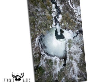 Foster Falls Bird’s Eye Winter: South Cumberland State Park Tennessee Prints