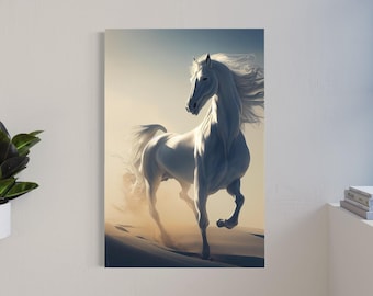 Lone Stallion | Horse Wall Art | Desert Sands | Horse Paintings | Canvas Prints | Metal Prints | Home Office Decor