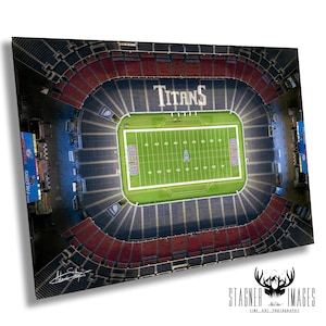 Houston Oilers Nissan Stadium | NFL Throwback | Sports Memorabilia Prints | Music City | Nashville | Titans Football | Man Cave Wall Decor