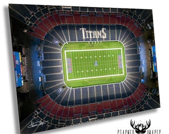 Houston Oilers Nissan Stadium: NFL Sports Memorabilia Prints