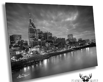 Music City 2020 Lockdown Monochrome: Nashville Skyline Tennessee Photography Prints