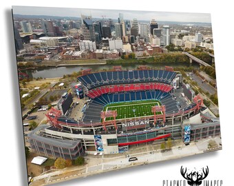 Nissan Stadium Nashville Skyline: NFL Memorabilia Sports Prints