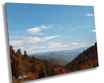 Newfound Gap Autumn: Smoky Mountains National Park Tennessee Photography Prints