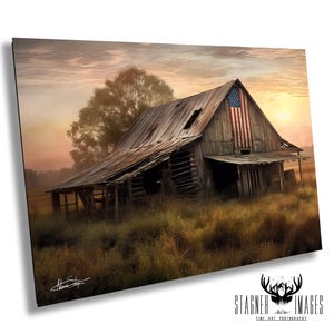 Glory Fades | Old Barn American Farmland | Barn Prints | USA | Farmhouse Decor | Rustic Barn Art | Canvas Prints | Metal Prints | Wall Art