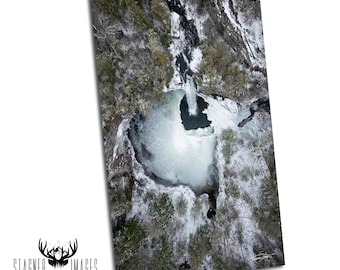 Foster Falls Bird’s Eye Winter: South Cumberland State Park Tennessee Prints