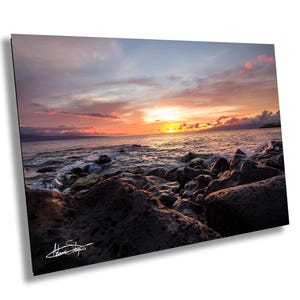 Maui Lahaina Beach | Hawaii Photography | Sunset Pictures |  Pacific Ocean | Canvas Prints | Metal Prints | Wall Art | Landscape Photography