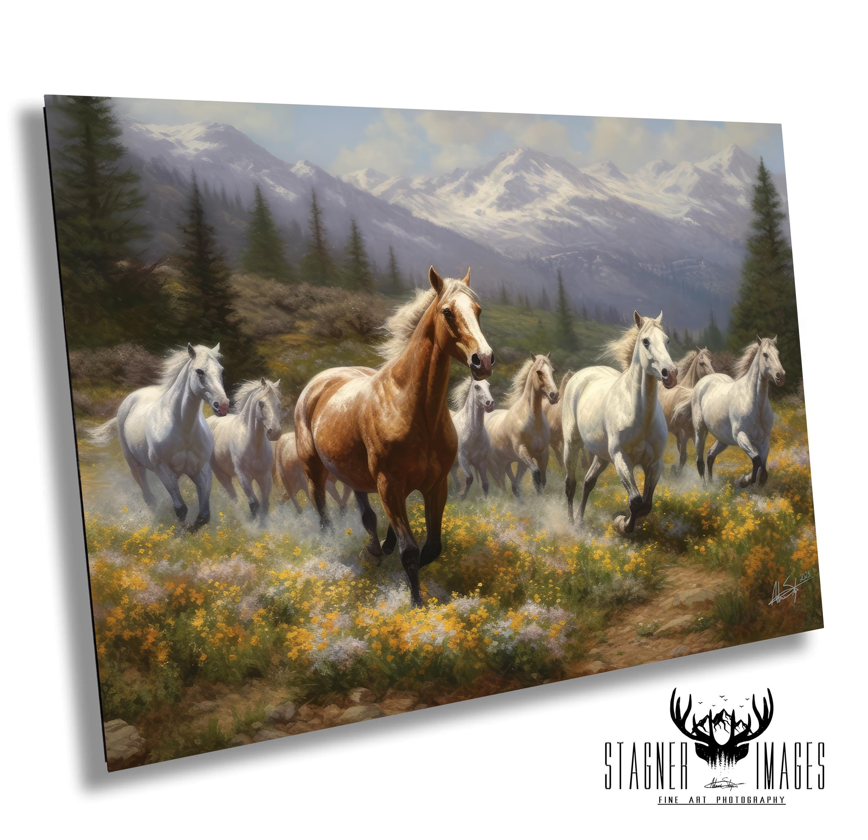 Eight Horse Painting - Etsy Singapore Eight Horse Painting - Etsy Singapore