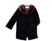 vintage fur coat vintage lamb coat persian lamb fur coat womens fur coat faux fur coat