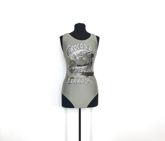 vintage bathing suit | large animal print swimsuit
