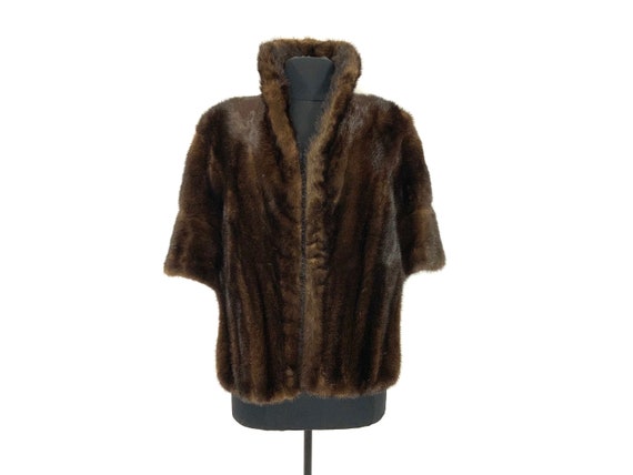 Vintage Dark brown fur stole | real fur stole | fu