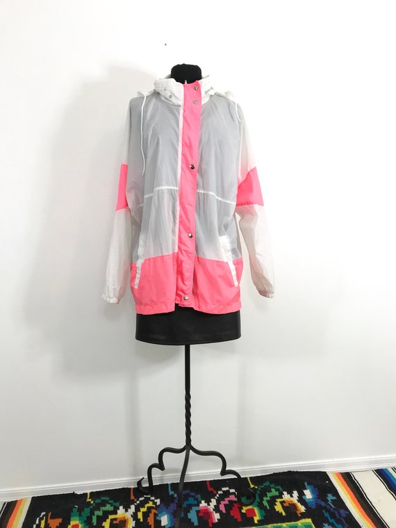 vintage windbreaker | fluorescent windbreaker | ho