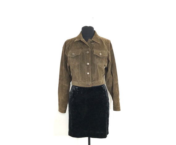 vintage suede jacket | suede cropped jacket | sued