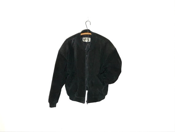 quilted black bomber jacket