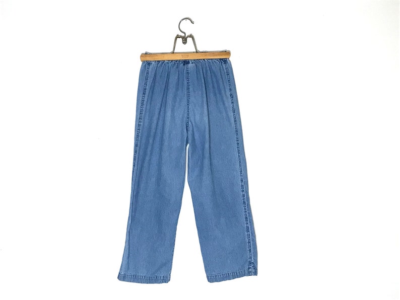 high waisted wide leg trousers vintage jean pants high wasted pants cropped denim trousers high waisted cropped denim pants