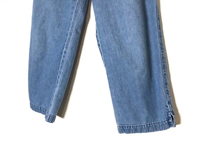 high waisted wide leg trousers vintage jean pants high wasted pants cropped denim trousers high waisted cropped denim pants