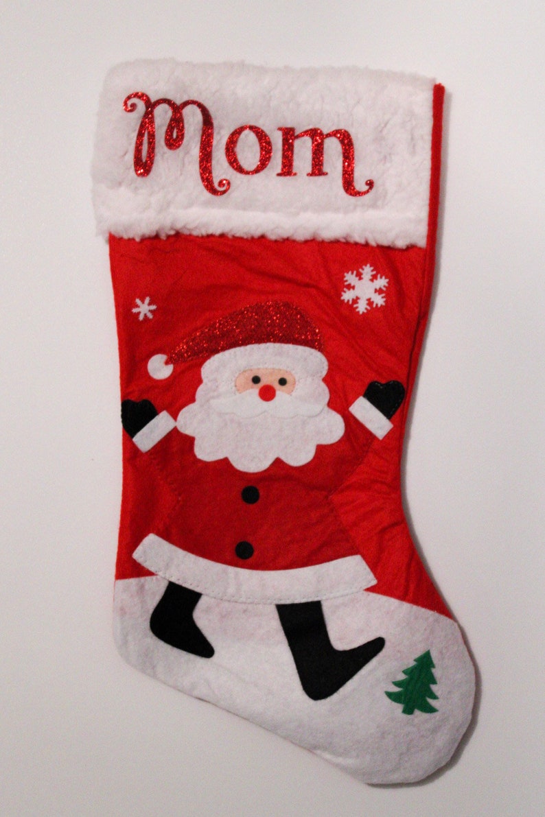 Personalized Fleece Christmas Stockings, Character Christmas Stocking, Custom Holiday Stockings, Christmas Stockings, Personalized image 6