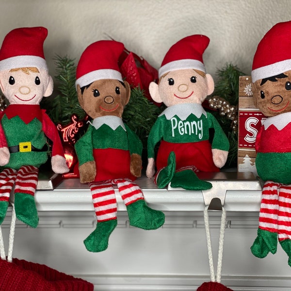 Personalized Christmas Elf, African American Elf, Custom Elves for Kids, Christmas Gifts for Kids, Customized Holiday Gifts for Girl or Boy