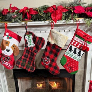 Dog Christmas Stocking, Dog Stocking, Personalized Christmas Stockings, Customized Pet Stocking, Dog Stocking Christmas, pet stocking