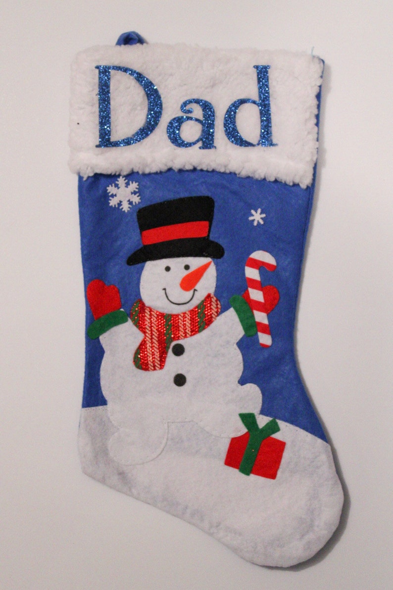 Personalized Fleece Christmas Stockings, Character Christmas Stocking, Custom Holiday Stockings, Christmas Stockings, Personalized image 5