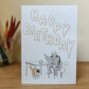 Carte d'anniversaire péter