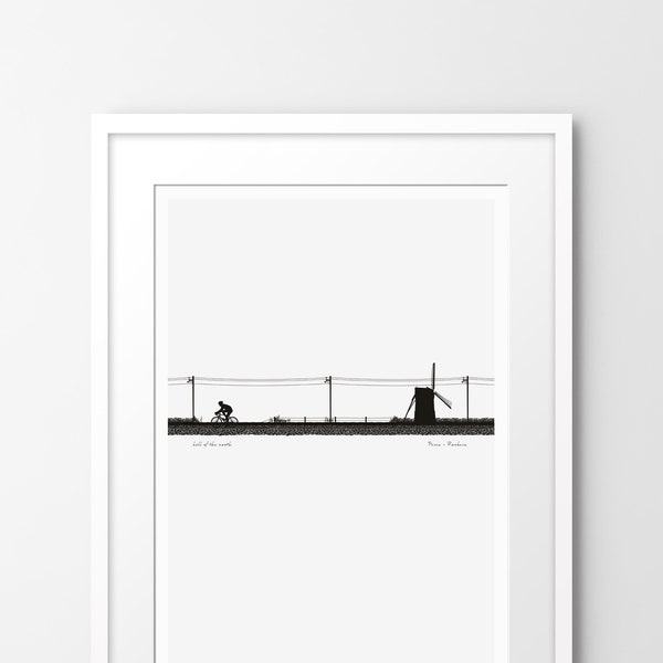 Hell of the North | Paris-Roubaix - Art print, inspired by cycling (Unframed)