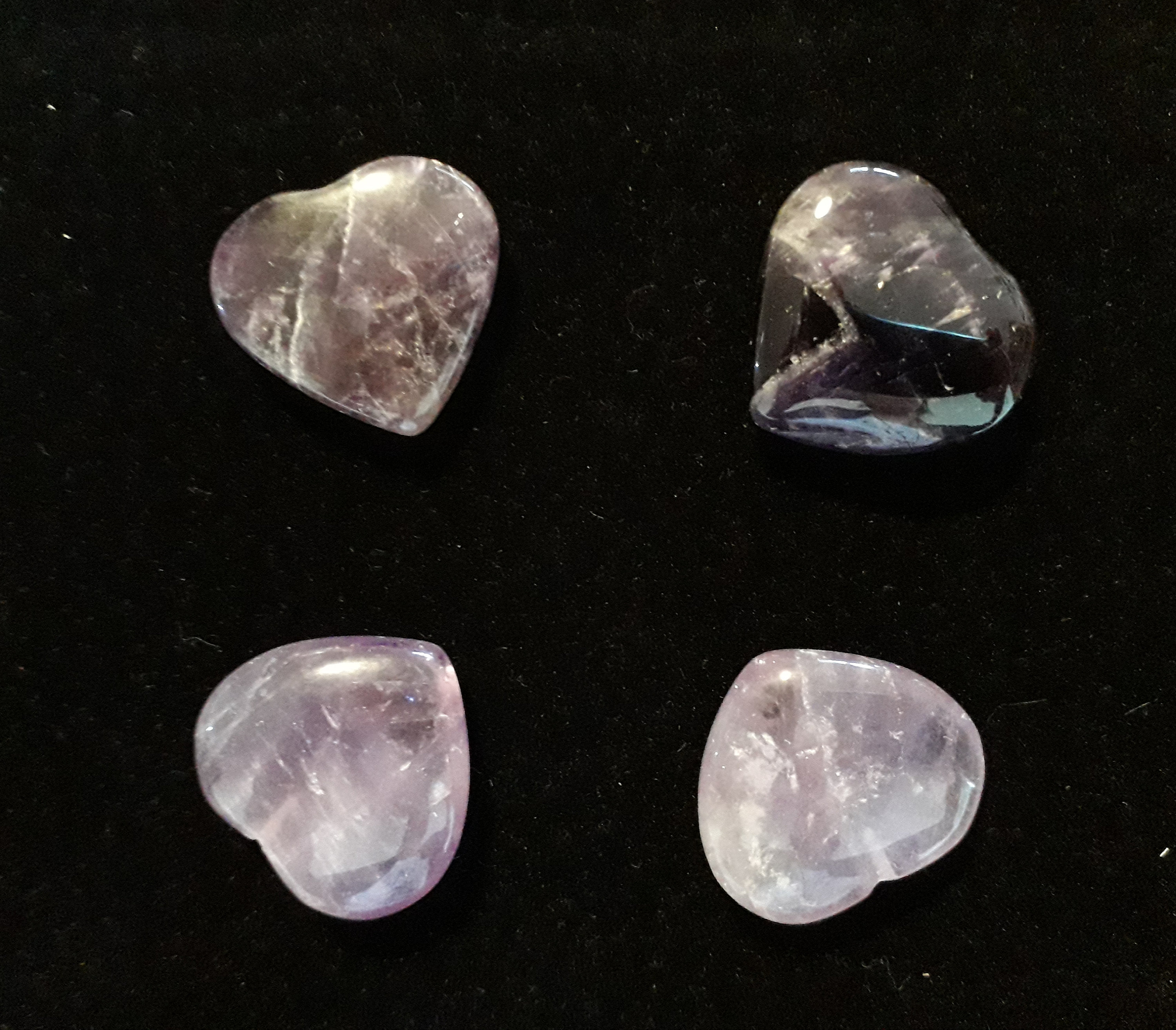 Coeurs en Améthyste.