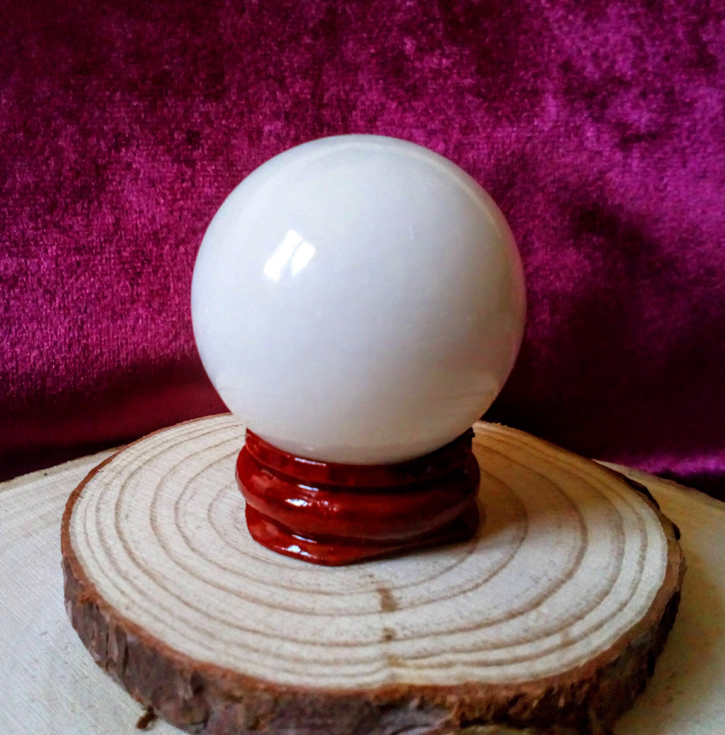 Sphère en Jade Blanc