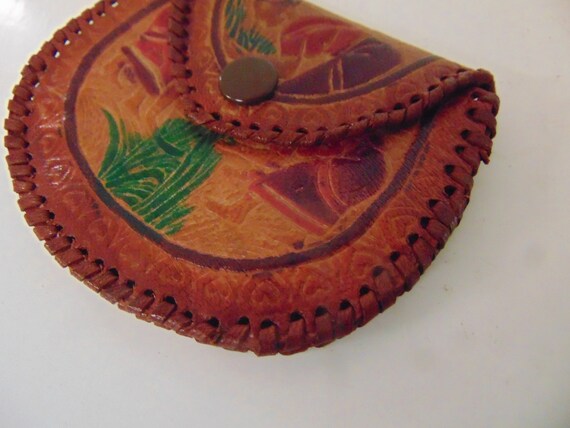 Handmade 100% Leather Made In India Clutch & Wall… - image 7