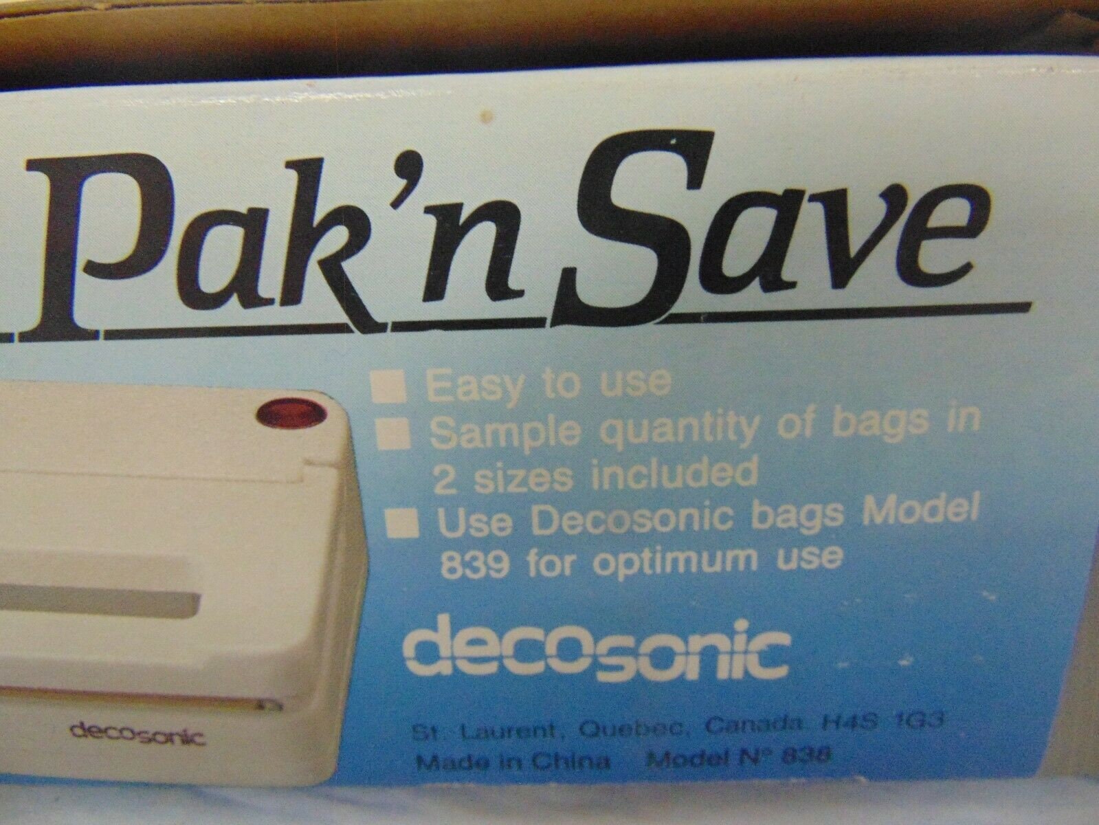 decosonic vacuum sealer price