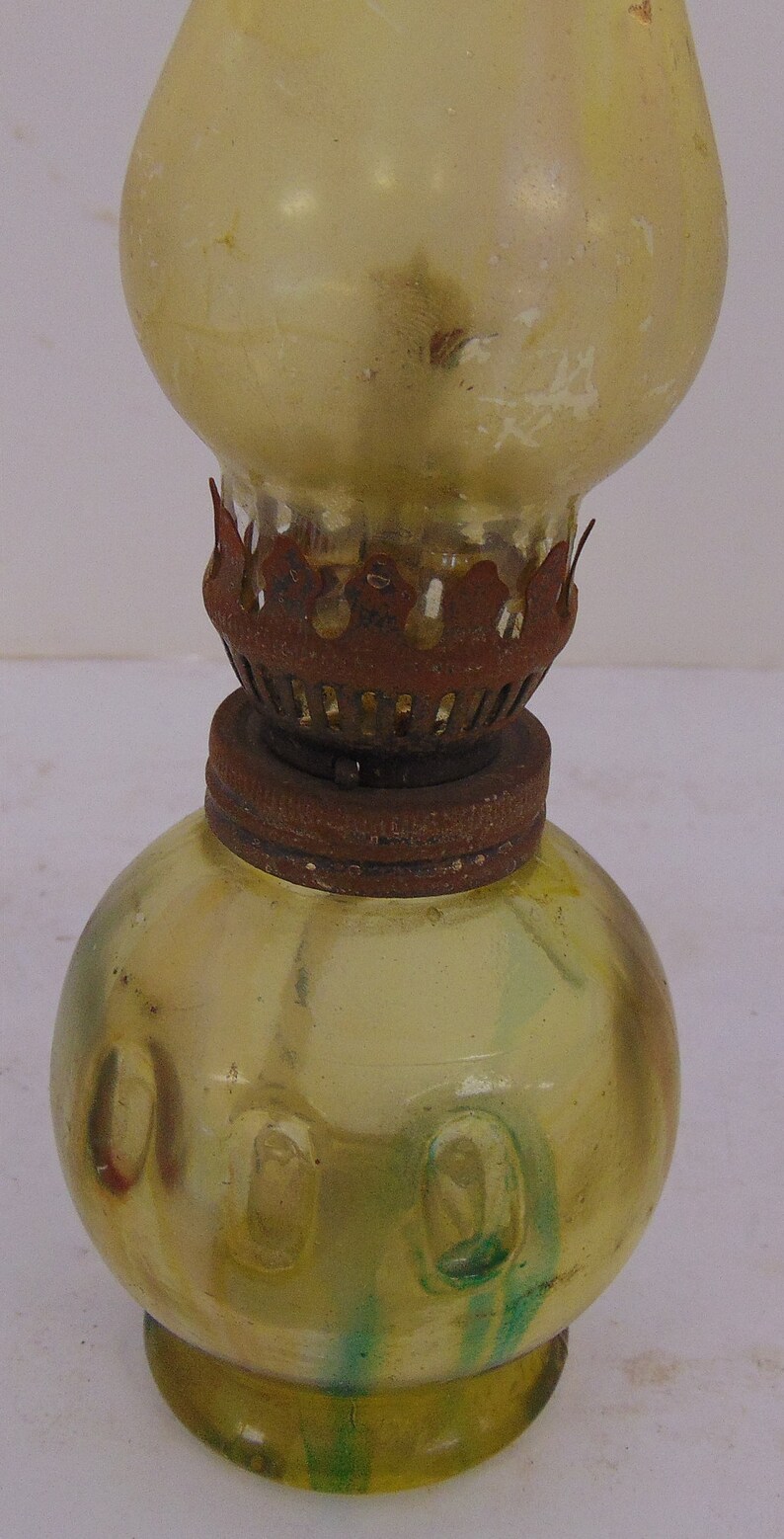 Vintage Made in Hong Kong Green Hurricane Oil Lamp Lantern Etsy