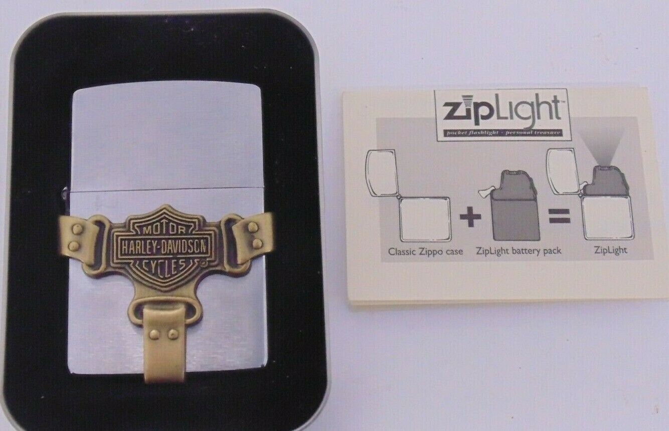 はったー BRAND NEW Harley Davidson H215 Bootstrap Zippo Lighter Rare