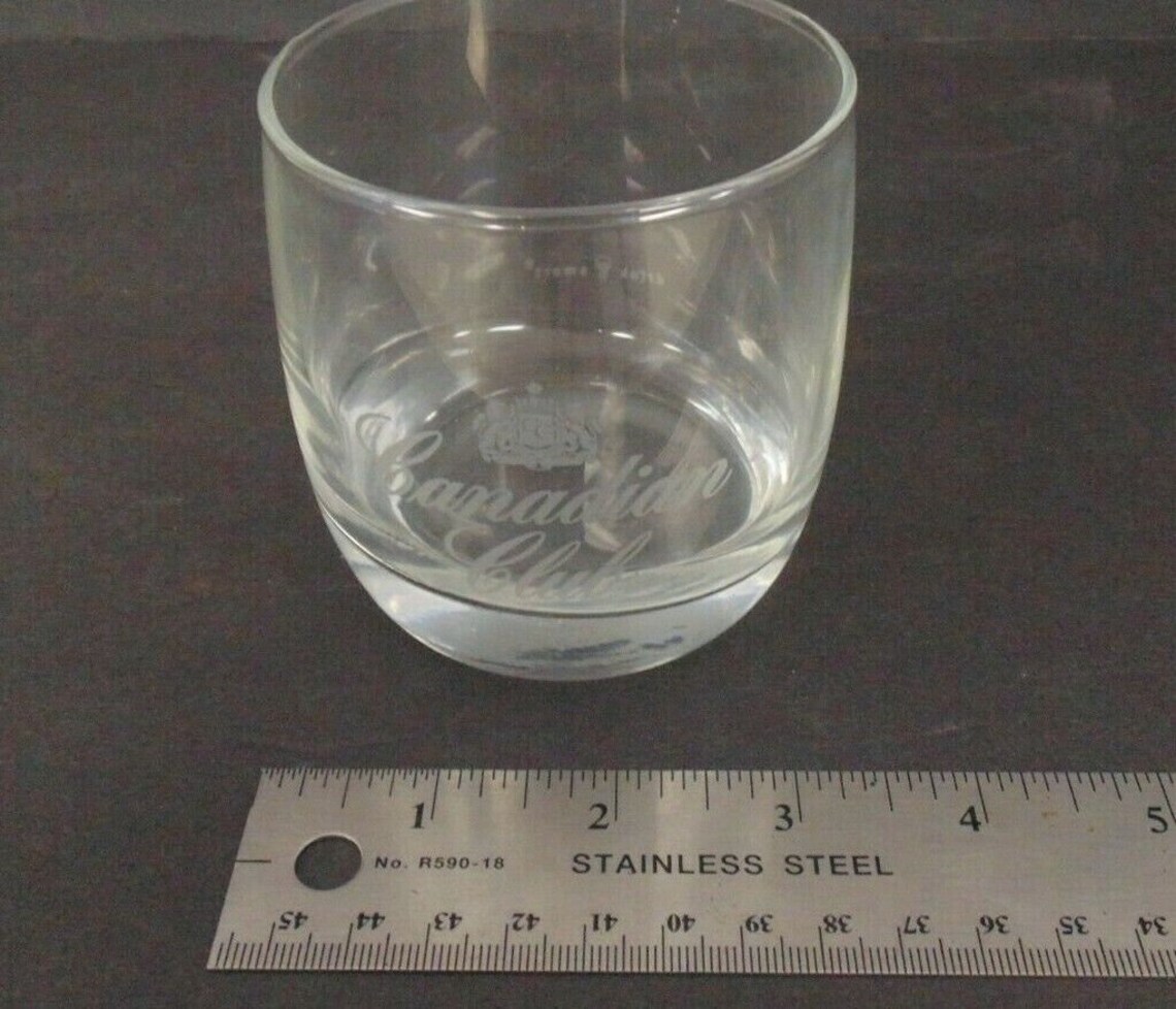 Vintage Set of 2 Canadian Club Canadian Whiskey Bar Glasses Etsy