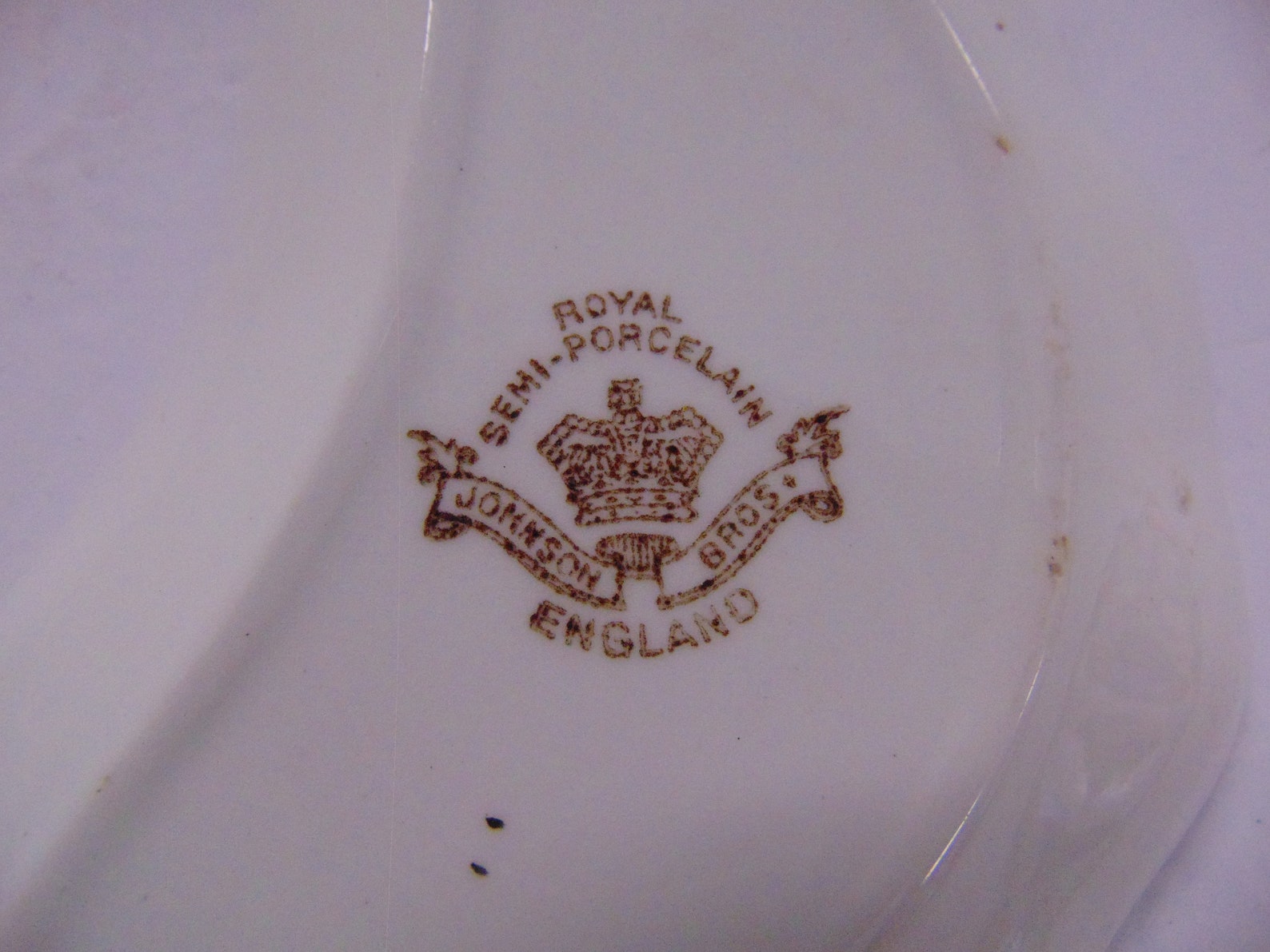 Antique Royal SemiPorcelain Johnson Bros England 6x4 Etsy