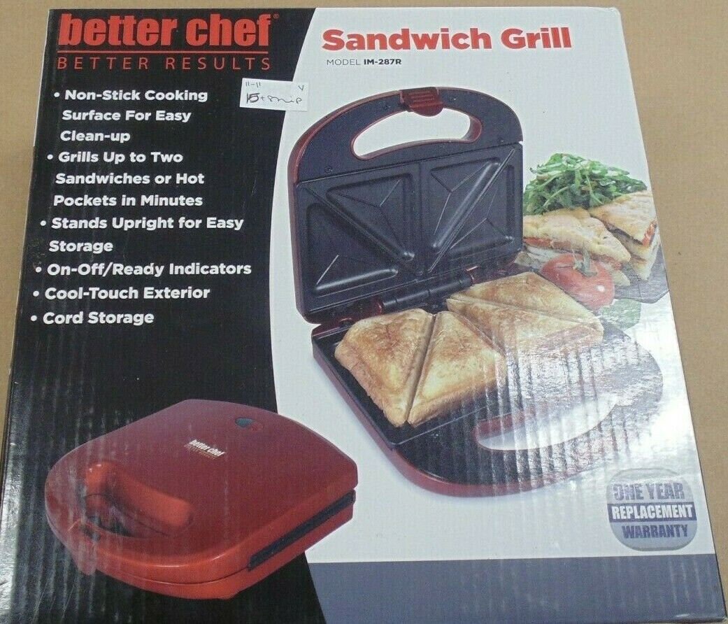 Better chef sandwich hot sale grill