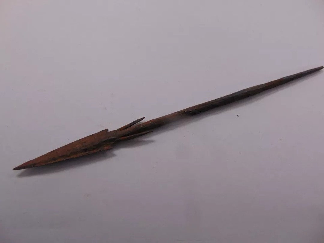 Ancient Roman Longshot Iron Arrowhead Imperial Artifact War Relic TU607 ...