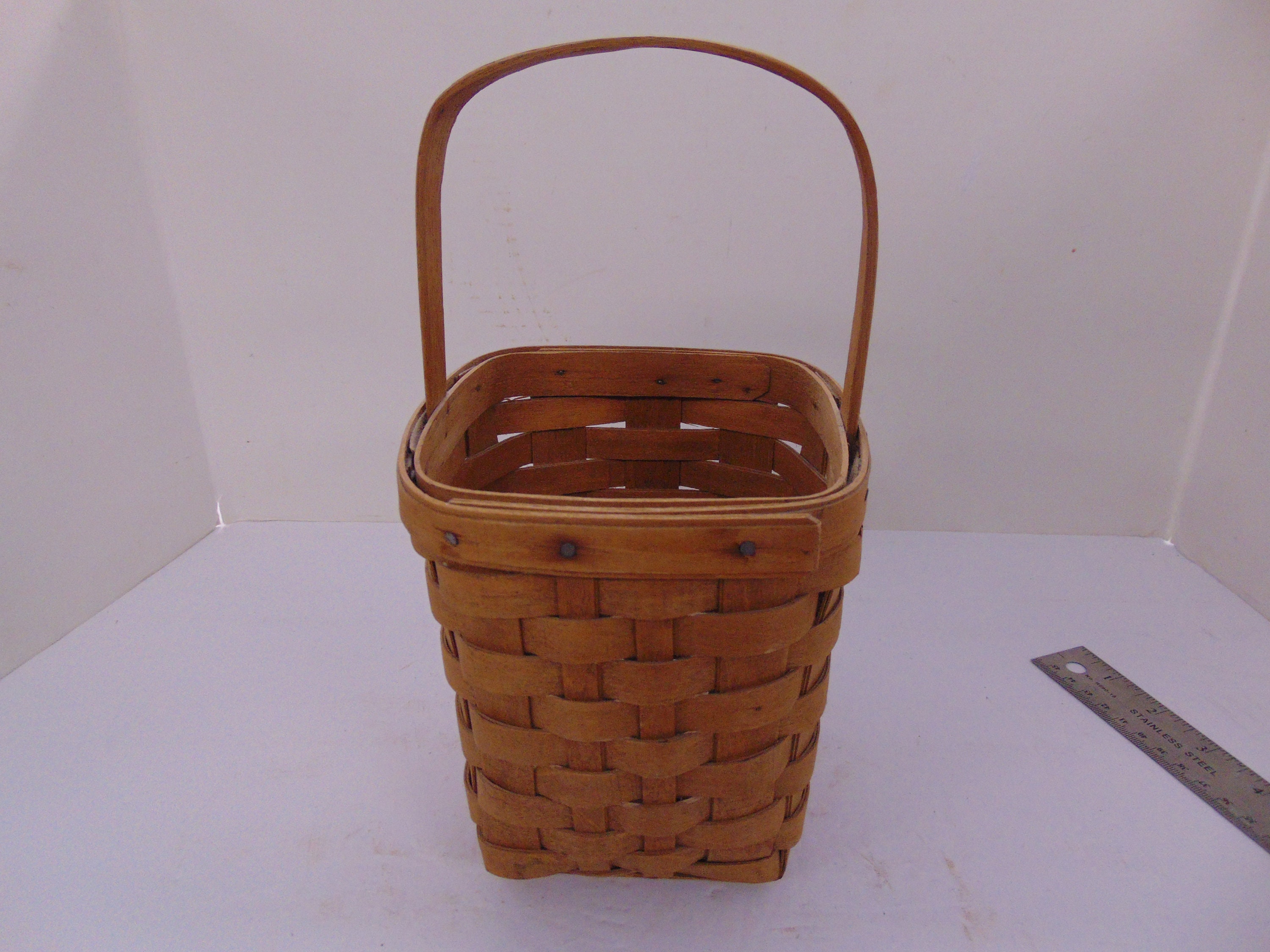 Vintage Longaberger Basket 10H HandWoven Dresden Ohio Etsy