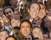 Fabric - Nic Cage-inspired cotton fabric by the yard