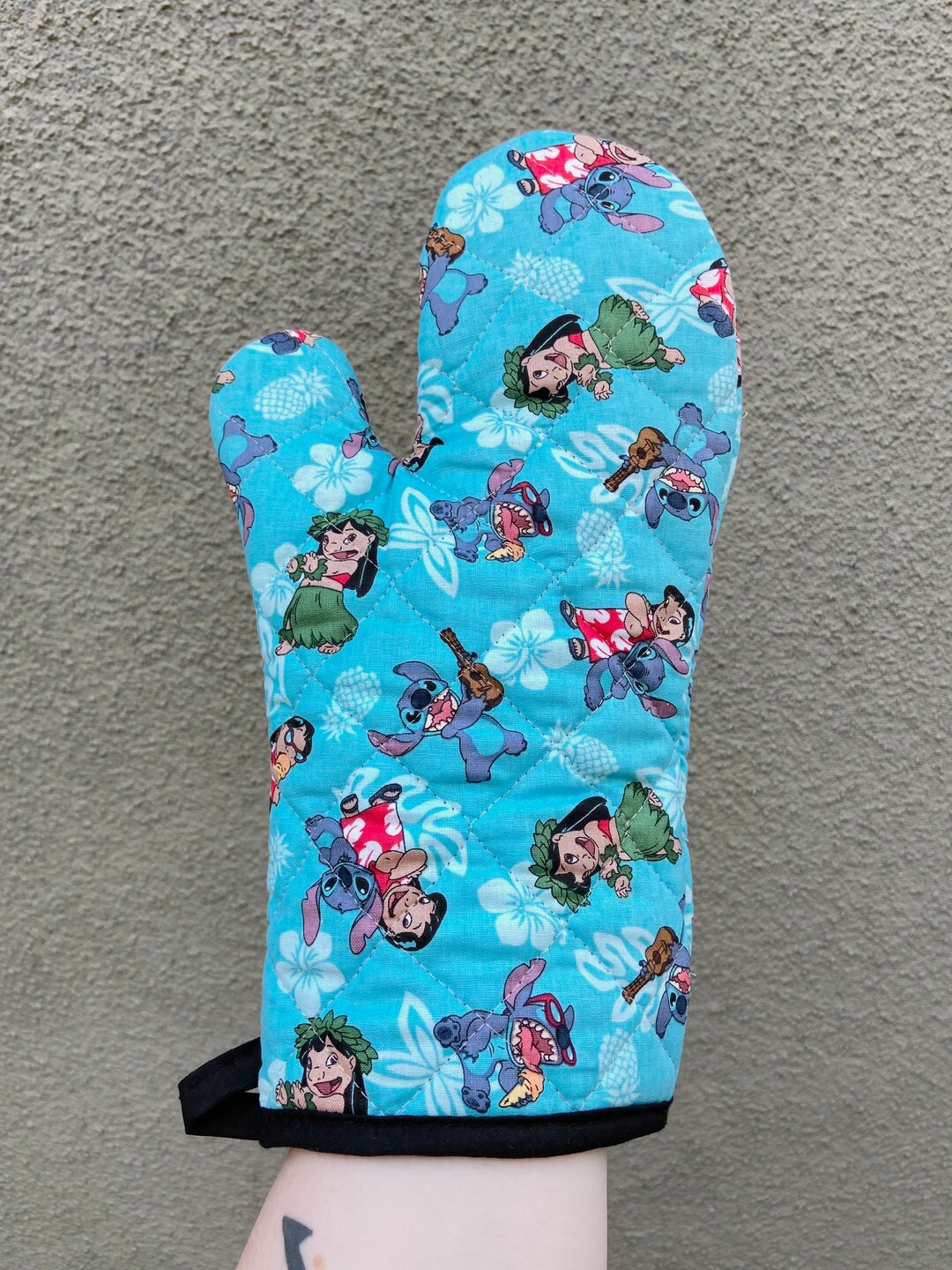 Oven Mitt Made With Hawaiian Cartoon Fabric Kitchen Decor - Etsy