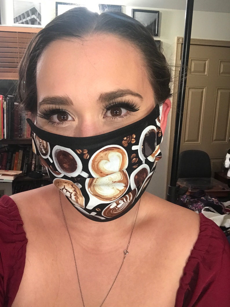 PREORDER Pink Sushi Cat Face Mask With Filter Pocket Etsy