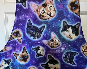 Reversible Space Cat Apron with 6 pockets