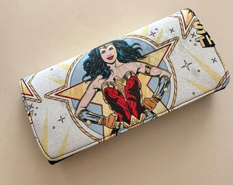 Wallet made with wonder comic fabric