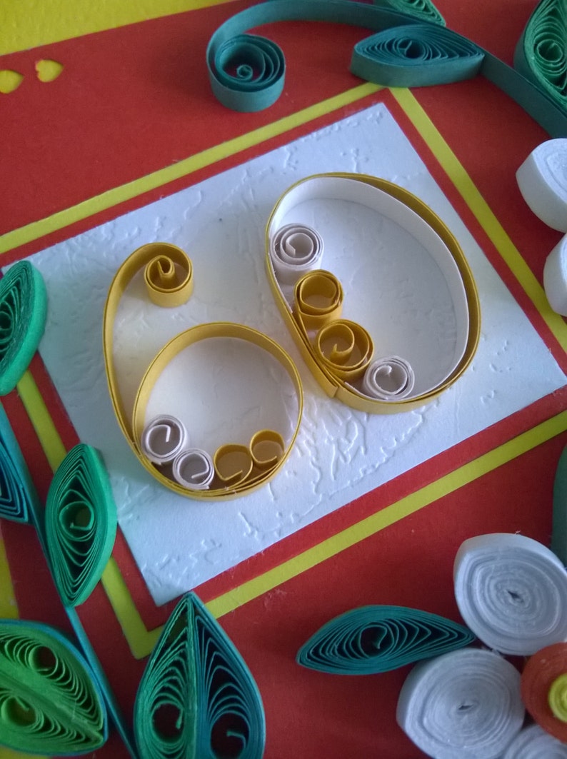 60th Birthday Card Handmade Birthday Card Quilling 20th | Etsy