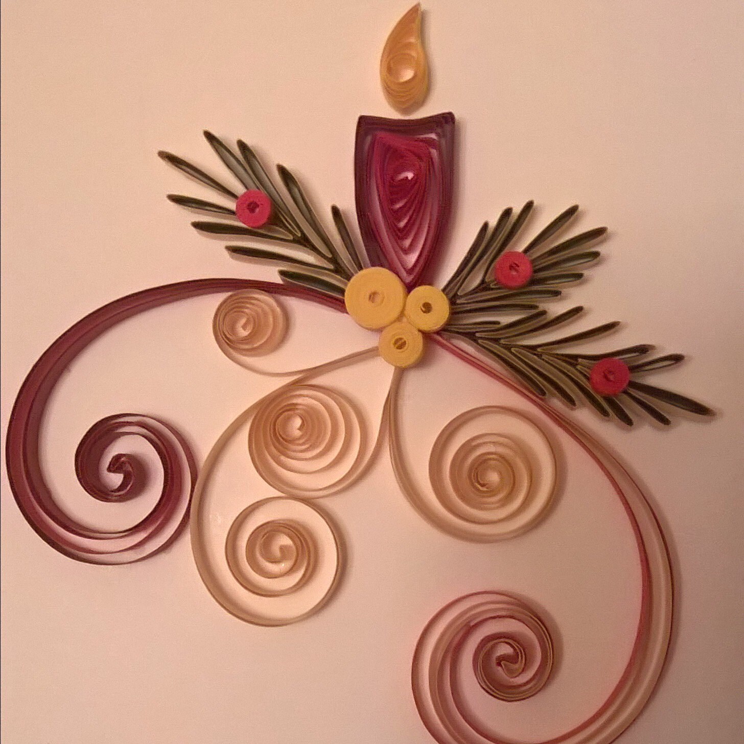 Quilling Weihnachtskarte Weihnachten Quilled Karte Grußkarte Etsy