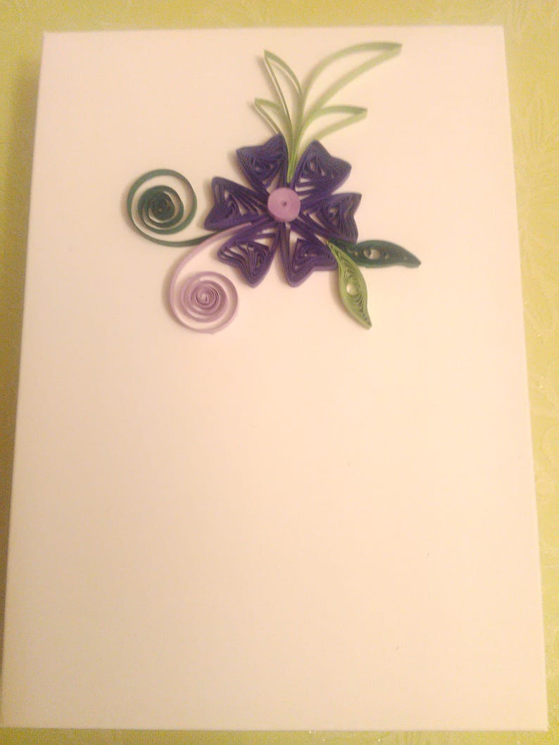 Quilling Card, Quilled Mother Day Card,Quilled Birthday Card,Mother Card, Greeting Card, Handmade Quilling Card, All occasions quilling card image 5