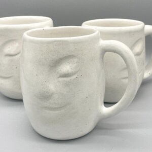 Large Rustic Zen Stoneware Mug – Handmade Pottery 12 oz