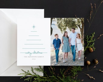 Christmas Card Download - Christmas Card Template - Photo Christmas Card - Instant Download - Merry Christmas Card