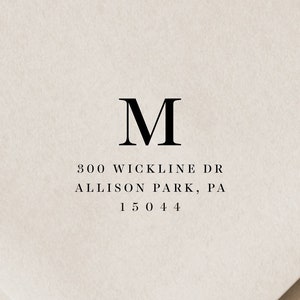 Personalisierte Rücksendeadresse - Selbstfärbender Rücksendeadressenstempel - Benutzerdefinierter Rücksendeetikettenstempel - Monogramm Housewarminggeschenk