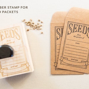 Seed Packet Stempel - Motivstempel - Samentütchen - Gartenarbeit - Gartengeschenk